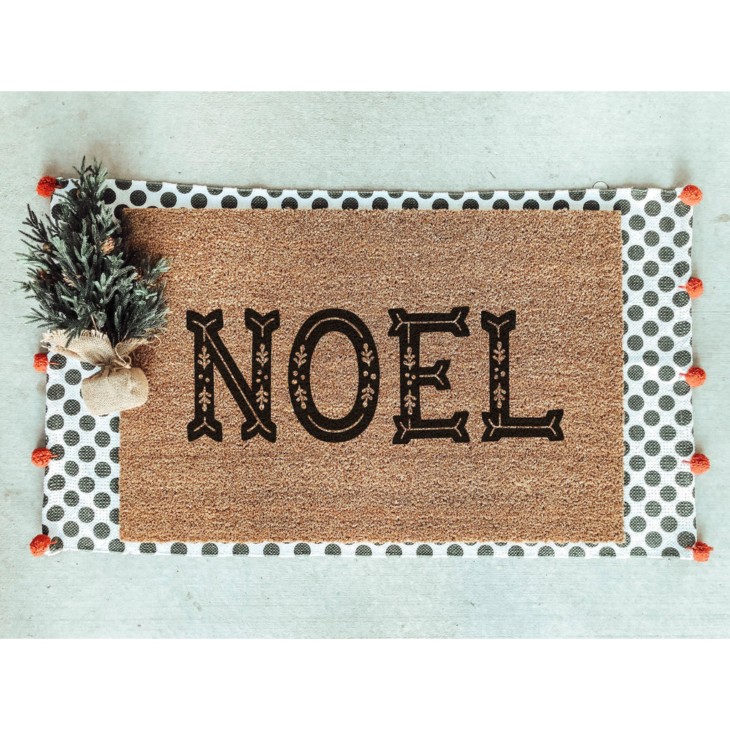Noel Doormat / Christmas Door Mat / Holiday / Outdoor Decor / Christmas Gift / Holiday Decor / Christmas Decor / Hostess Gift / Teacher Gift