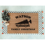 Last Name Family Christmas Doormat / Griswold Family Christmas Door Mat / Christmas Vacation Movie / Christmas Gift / Holiday Decor