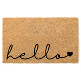 Hello Heart Doormat / Welcome Mat / Door Mat / Housewarming / Birthday Gift / Teacher Gift / Hostess Gift / Home Decor / Cute Doormat