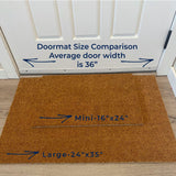 Snowflake Family Name Doormat / Last Name Door Mat / Winter Decor / Christmas Doormat / Custom / Christmas Decor / Christmas Gift