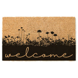 Spring Welcome Doormat, Floral Welcome Mat, Flowers Door Mat, Cute Doormat, Summer Decor, Spring Decor, Housewarming Gift, Easter Doormat,