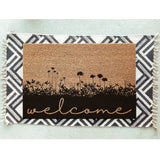 Welcome Garden Spring Doormat / Welcome Mat / Door Mat / Housewarming / Wedding / Shower Gift / Flower Doormat / Florals / Home Decor