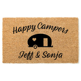 Happy Campers Custom Doormat / Welcome Mat / RV / Recreational Vehicle / Camping / First Name / Custom Door Mat / Summer / Spring / Camp