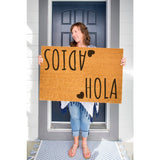 Hola Adios Doormat / Spanish Door Mat / Espanol / Housewarming Gift / Wedding Gift / Shower Gift / Birthday Gift