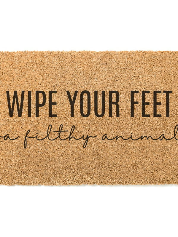 Please Wipe Your Elfin' Feet! Christmas Doormat