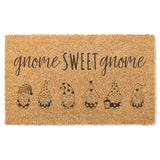 Gnome Sweet Gnome Doormat / Gardening Door Mat / Green Thumb / Funny Doormat / Garden Lovers Gift / Front Entrance / Welcome / Entry Mat