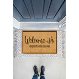 Welcome-ish Doormat / Welcome Mat / Door Mat / Housewarming Gift / Wedding Gift / Shower Gift / Birthday Gift / Introvert Gift