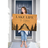 Lake Life Dock Family Name Doormat / Welcome Mat / Summer / Summertime / Wedding Gift / Housewarming / Cottage / Cabin / Vacation Home
