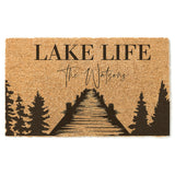 Lake Life Dock Family Name Doormat / Welcome Mat / Summer / Summertime / Wedding Gift / Housewarming / Cottage / Cabin / Vacation Home