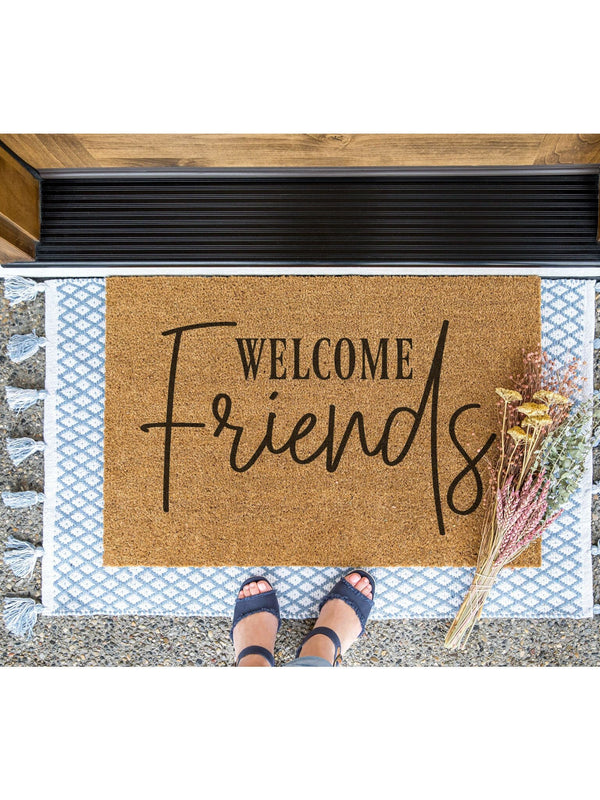 Welcome Friends Doormat / Friends Welcome / Welcome Door Mat / Welcome Mat / Friends TV Show / Front Porch / Entrance