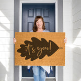 Fall Leaf It's You Doormat / Welcome Mat / Fall Door Mat / Autumn Doormat / Southern Doormat / Seasonal / Fall Decor / Cozy Decor