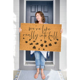 We're Like Really Into Fall Leaves Doormat / Welcome Mat / Fall Door Mat / Autumn Outdoor Mat /  Boho Decor / Harvest Doormat / Fall Leaves