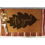 Fall Leaf It's You Doormat / Welcome Mat / Fall Door Mat / Autumn Doormat / Southern Doormat / Seasonal / Fall Decor / Cozy Decor