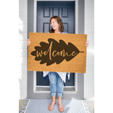 Fall Leaf Welcome Doormat / Welcome Mat / Fall Door Mat / Autumn Decor / Leaf / Seasonal / Fall Decor / Fall Leaves / Fall Decorating