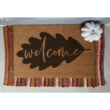 Fall Leaf Welcome Doormat / Welcome Mat / Fall Door Mat / Autumn Decor / Leaf / Seasonal / Fall Decor / Fall Leaves / Fall Decorating
