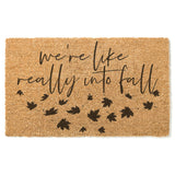 We're Like Really Into Fall Leaves Doormat / Welcome Mat / Fall Door Mat / Autumn Outdoor Mat /  Boho Decor / Harvest Doormat / Fall Leaves