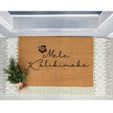 Mele Kalikimaka Christmas Hawaiian Doormat / Holiday Doormat / Hawaii Doormat / Holiday Decor / Christmas Design / Christmas Gift for Mom
