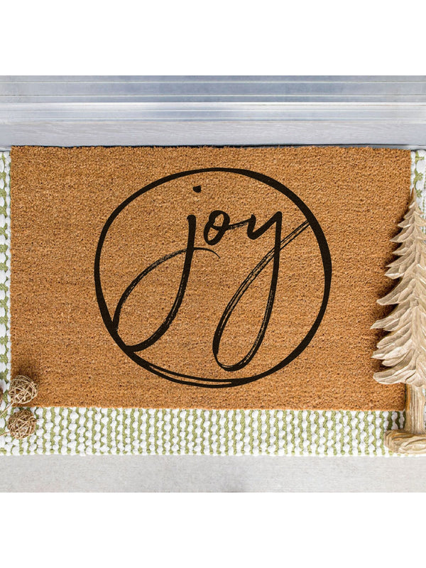 Joy Christmas Doormat / Holiday Doormat / Joyeux Noel / Holiday Decor / Christmas Design / Christmas Gift for Mom / Hostess Gift