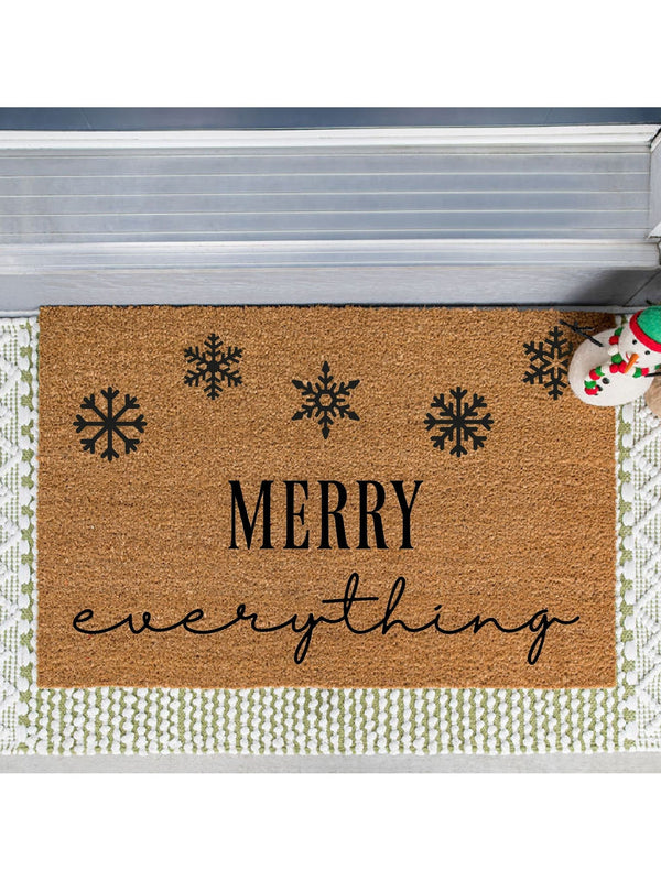 Merry Everything Doormat / Holiday Doormat / Happy Holidays / Holiday Decor / Christmas Design / Christmas Gift for Mom / Inclusive Gift