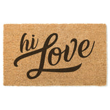 Hi Love Doormat / Welcome Mat / Love Door Mat / Valentines / Wedding / Heart / Anniversary Gift / Housewarming / Birthday Gift / Custom Mat