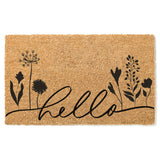 Hello Floral Spring Doormat, Welcome Mat, Cute Door Mat, Flower Hello Door Mat, Spring Decor, Front Porch Decor, Housewarming, Easter Decor