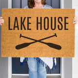 Lake House Doormat, Oar Welcome Mat, Summer Decor, Housewarming, Cottage Life, Cabin Decor, Vacation Home, Canoe, Kayak, Lake House Decor