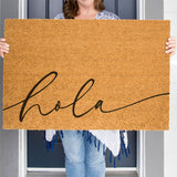 Hola Doormat, Spanish Welcome Mat, Espanol, Housewarming Gift, Cute Doormat, Spanish Doormat, Coir Doormat, Spanish Decor, Mexican Decor