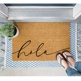 Hola Doormat, Spanish Welcome Mat, Espanol, Housewarming Gift, Cute Doormat, Spanish Doormat, Coir Doormat, Spanish Decor, Mexican Decor