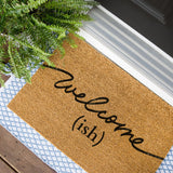 Welcome-ish Doormat, Funny Welcome Mat, Welcomeish Mat, Introvert Door Mat, Welcome ish Doormat, Funny Home Decor, Outdoor Mat, Coir Doormat
