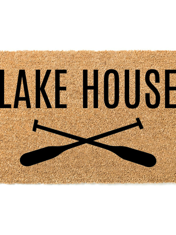 Lake House Doormat, Oar Welcome Mat, Summer Decor, Housewarming, Cottage Life, Cabin Decor, Vacation Home, Canoe, Kayak, Lake House Decor