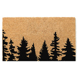Forest Doormat, Tree Door Mat, Evergreen Front Doormat, Gift for Outdoorsman, Cabin Doormat, Mountain Decor, Gift for Dad, Father's Day Gift