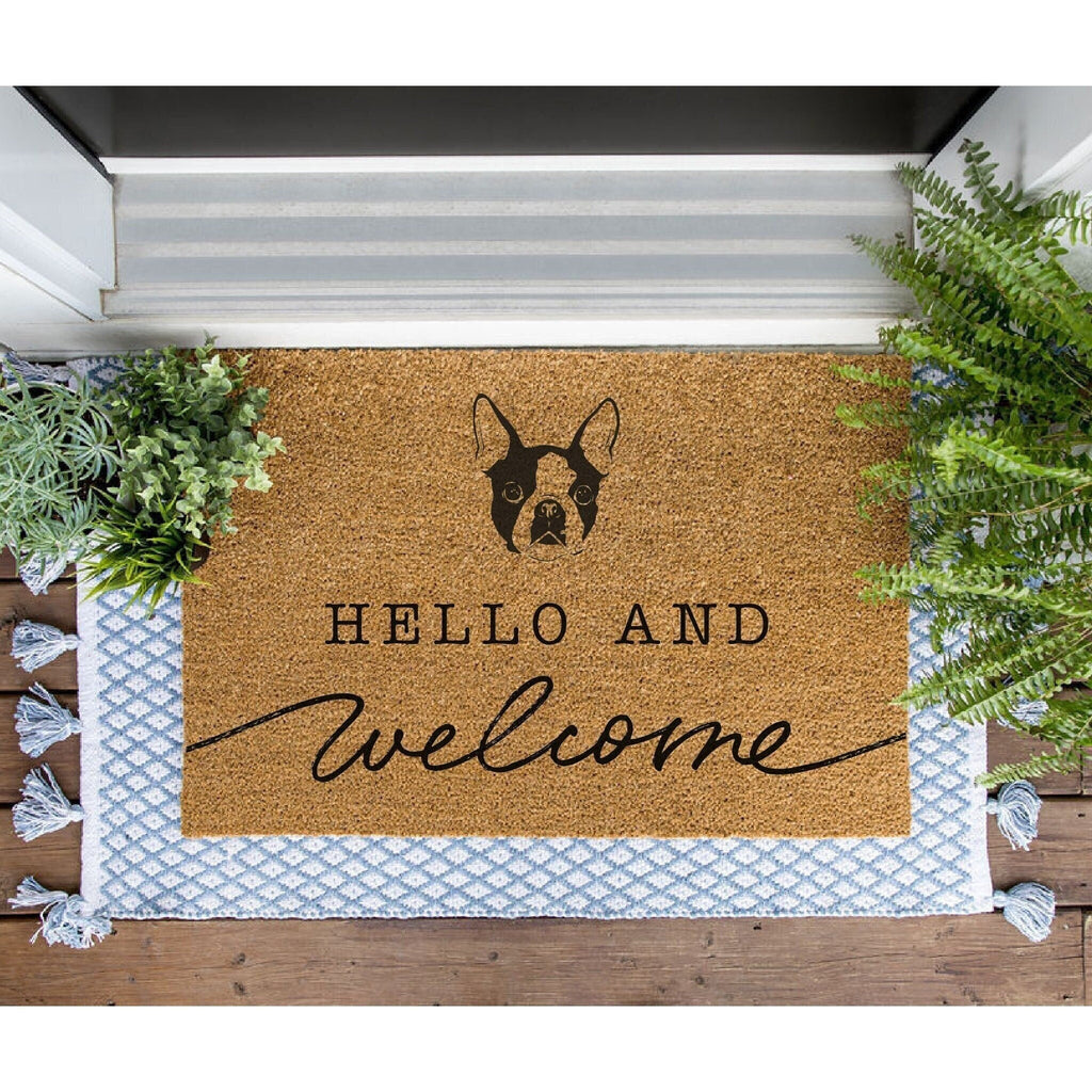 Boston Terrier Welcome Mat - Main Image