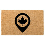 Canadian Maple Leaf Doormat, Canada Flag Door Mat, Gift for Canadian, Patriotic Gift, Coir Doormat, Canada Welcome Mat, Front Door Mat