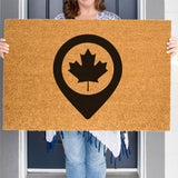 Canadian Maple Leaf Doormat, Canada Flag Door Mat, Gift for Canadian, Patriotic Gift, Coir Doormat, Canada Welcome Mat, Front Door Mat