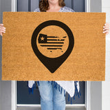 American Doormat, United States of America Map Door Mat, Gift for American, Patriotic Gift, US Coir Doormat, American Welcome Mat, US Decor