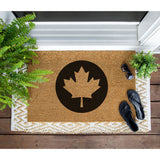 Canadian Maple Leaf Doormat, Canada Flag Door Mat, Gift for Canadian, Patriotic Gift, Coir Mat, Canada Welcome Mat, Front Door Mat, Olympics