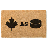 Canadian As Puck Doormat, Canada Door Mat, Hockey Doormat, Funny Gift, Coir Doormat, Canuck Welcome Mat, Front Door Mat, Canadian Decor, CAD