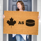 Canadian As Puck Doormat, Canada Door Mat, Hockey Doormat, Funny Gift, Coir Doormat, Canuck Welcome Mat, Front Door Mat, Canadian Decor, CAD