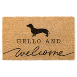 Dachshund Welcome Mat, Dachshund Doormat, Cute Dog Door Mat, Animal Front Doormat, Dog Breed Outdoor Rug, Dog Lover Gift, Custom Mat