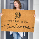 Doodle Welcome Mat, Doodle Doormat, Cute Dog Door Mat, Animal Front Doormat, Dog Breed Outdoor Rug, Goldendoodle, Labradoodle, Sheepadoodle