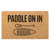 Paddle on In Paddleboarding Doormat, Funny Welcome Mat, Paddle Boarding Door Mat, Cabin Doormat, Paddle Board, Housewarming, Summer Decor