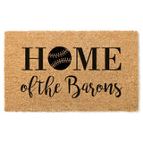 Baseball Doormat, Surname Welcome Mat, Last Name Coir Door Mat, Family Name Door Mat, Sport Decor, Father's Day Gift, Coach Gift, Custom