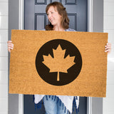 Canadian Maple Leaf Doormat, Canada Flag Door Mat, Gift for Canadian, Patriotic Gift, Coir Mat, Canada Welcome Mat, Front Door Mat, Olympics