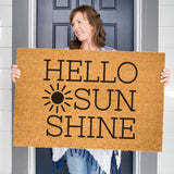Hey Sunshine Doormat, Summer Door Mat, Spring Welcome Mat, Funny Doormat, Cute Door Mat, Front Porch Decor, Summer Decor, Sun Outdoor Rug