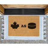 Canadian As Puck Doormat, Canada Door Mat, Hockey Doormat, Funny Gift, Coir Doormat, Canuck Welcome Mat, Front Door Mat, Canadian Decor, CAD