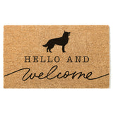 German Shepherd Doormat, Alsatian Welcome Mat, Cute Dog Door Mat, Animal Front Doormat, Dog Breed Outdoor Rug, Dog Lover Gift, Custom Mat
