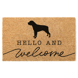 Rottweiler Welcome Mat, Rottweiler Doormat, Cute Dog Door Mat, Animal Front Doormat, Dog Breed Outdoor Rug, Dog Lover Gift, Custom Mat