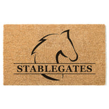 Horse Doormat, Family Name Door Mat, Equestrian Front Door Mat, Custom Doormat, Last Name Mat, Personalized Gift, Ranch Doormat, Horse Lover