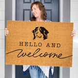Bernese Mountain Dog Welcome Mat, Bernese Doormat, Cute Dog Door Mat, Animal Front Doormat, Dog Breed Outdoor Rug, Dog Lover Gift, Custom
