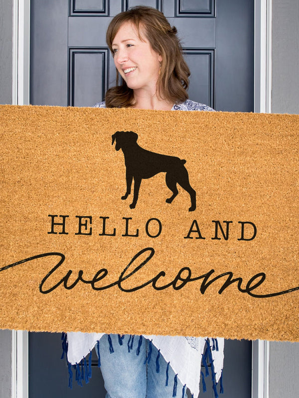 Custom Dog Doormat, Hope You Like Dogs Welcome Mat for Front Door